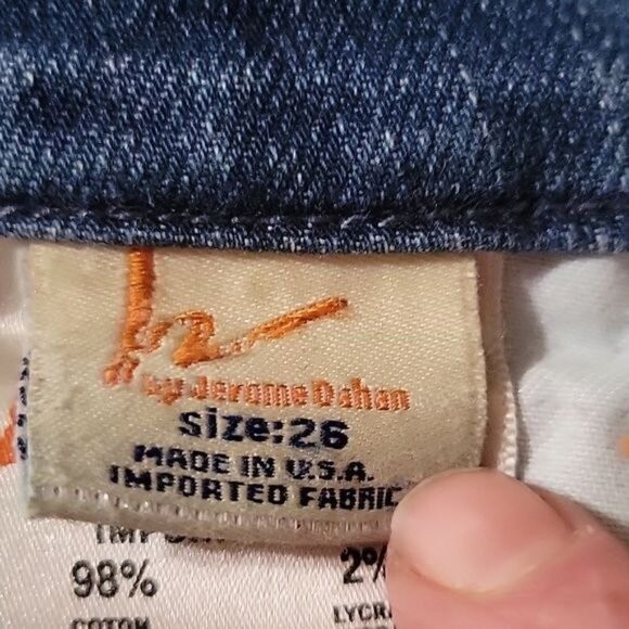 Citizens Of Humanity FAYE #003 Flared Jeans Size 29 Distressed Hem Medium Wash - Picture 11 of 12